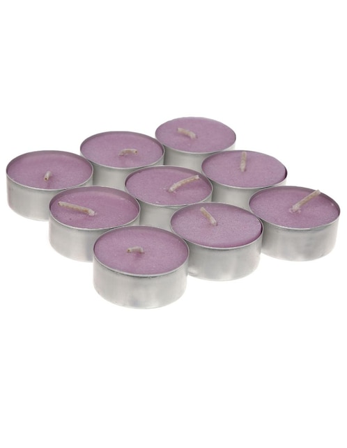 Vela tealight 9 piezas aroma lavanda 1