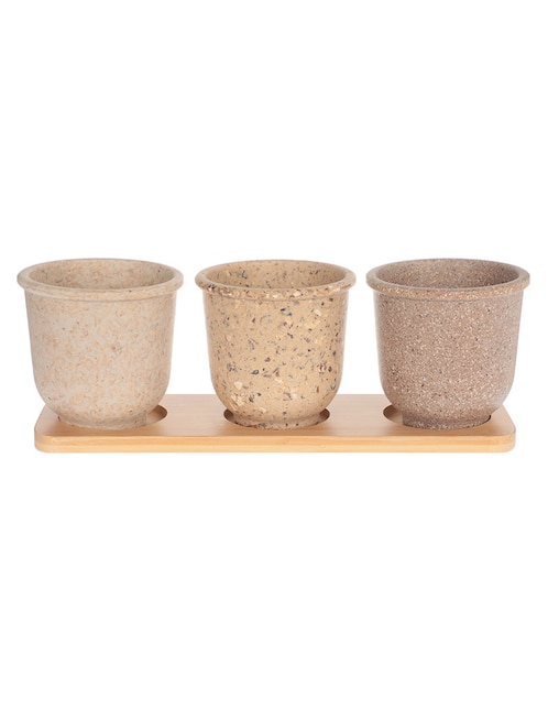 Set maceta Zonana de plástico con sistema automático de riego