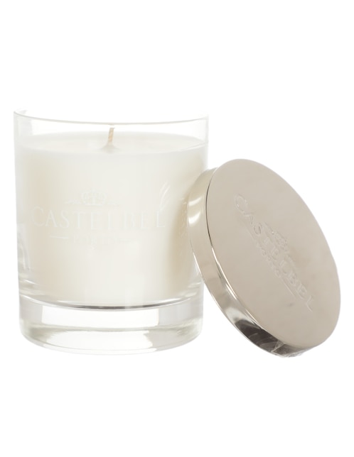 Vela con tapa aroma flor de algodón 1