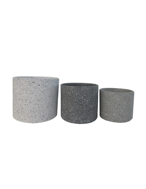 Set maceta de cerámica con sistema automático de riego