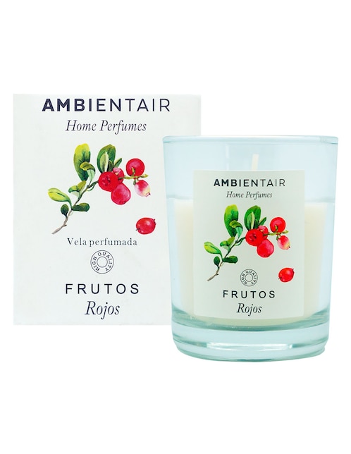 Vela aromática Ambientair Home Perfumes aroma frutos rojos