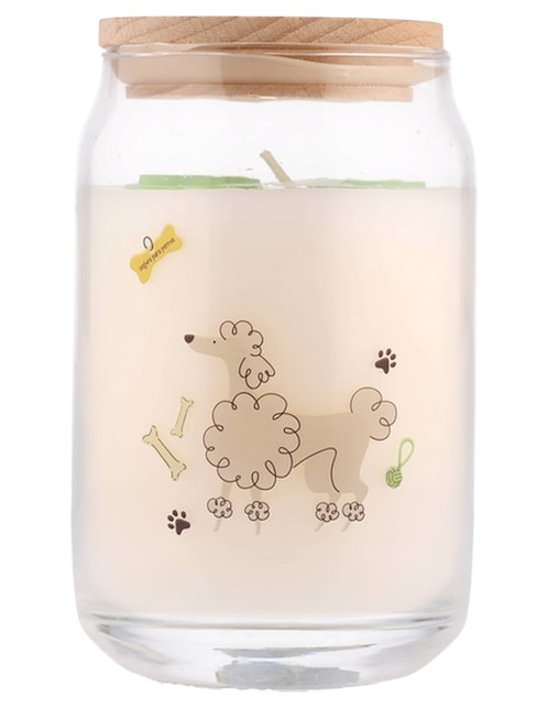 Vela con tapa Poodle aroma floral frutal 1
