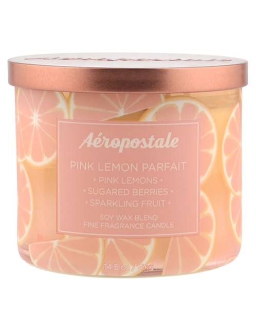Vela aromática Pink Lemon Parfait aroma limón 1