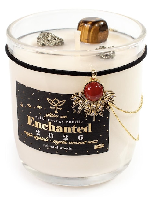 Vela aromática Glitter Zen Magic Youniverse aroma maderas finas