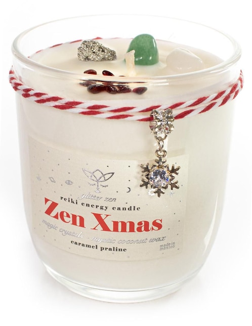 Vela navideña Glitter Zen Magic Gift aroma caramelo