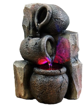 Imagen de producto Fuente de agua Mar Am con luz de resina