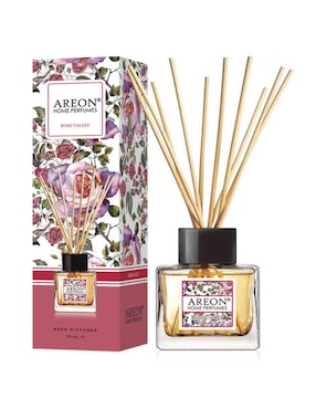 Difusor Ambientador De Varillas Areon 50 Ml Aroma Rose Valley