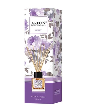 Difusor ambientador de varillas Areon 50 ml Aroma Violet pack3