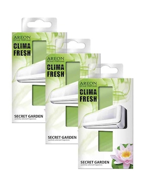 Pack De 3 Aromatizantes Areon Clima Fresh Aroma Secret Garden