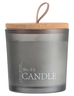 Vela con tapa Haus Candle aroma white moss
