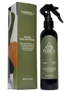 Spray Textil Ambrosea Aerosol Y Ambientador De Aroma Bambú