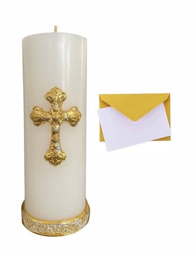 Vela cirio Engelis Candles Cruz Romana