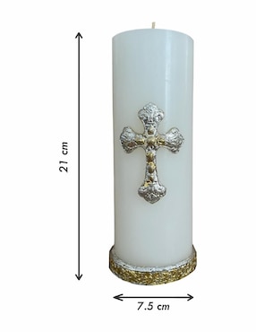 Vela cirio Engelis Candles Cruz Romana