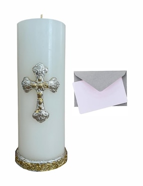 Vela cirio Engelis Candles Cruz Romana