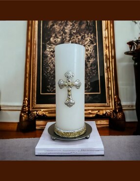 Vela cirio Engelis Candles Cruz Romana