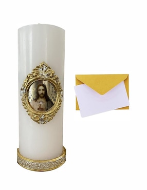 Vela cirio Engelis Candles Sagrado Corazón 1 pieza