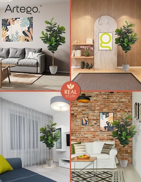 Ficus artificial Artego con maceta