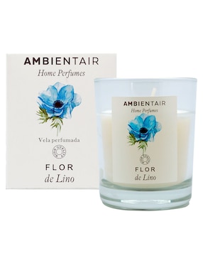 Vela aromática Ambientair Home Perfumes aroma flor de lino