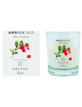 Vela aromática Ambientair Home Perfumes aroma frutos rojos