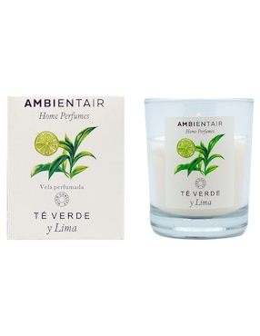 Vela aromática Ambientair Home Perfumes aroma té verde y lima