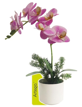 Orquídea Artificial Artego Con Maceta