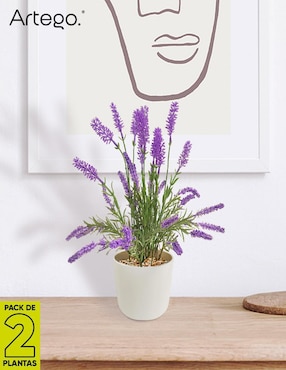 Lavanda artificial Artego con maceta