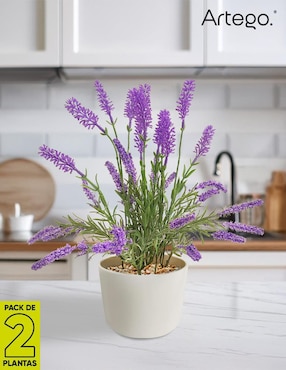 Lavanda artificial Artego con maceta