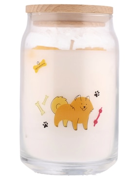 Vela con tapa Haus Pomerania aroma floral frutal