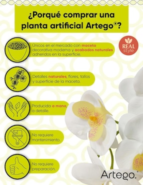 Orquídea artificial Artego