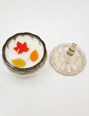 Vela con tapa de Halloween Haus aroma calabaza
