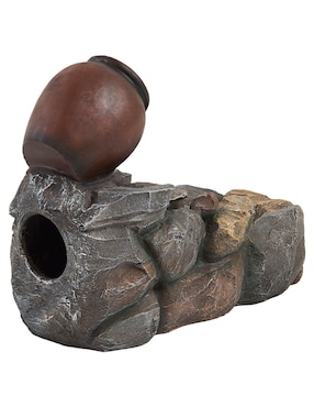 Fuente de agua Bluebell & Co. Jug Rock con luz de poliresina