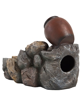 Fuente de agua Bluebell & Co. Jug Rock con luz de poliresina