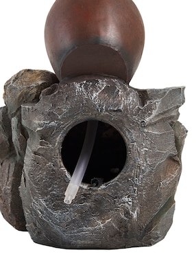 Fuente de agua Bluebell & Co. Jug Rock con luz de poliresina