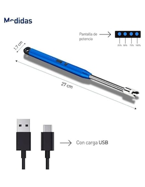 Set encendedor eléctrico portátil Bluelander