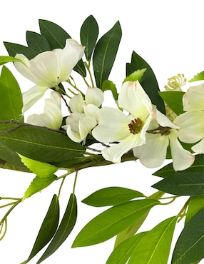 Guirnalda de magnolia Haus con hojas 183 cm