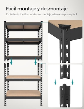 Archivero de acero Songmics Home Cozory