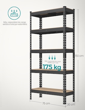 Archivero de acero Songmics Home Cozory