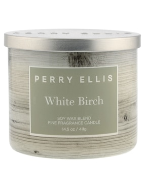Vela aromática Perry Ellis White Birch aroma fresco