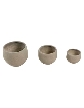 Set maceta Haus de fibra de vidrio