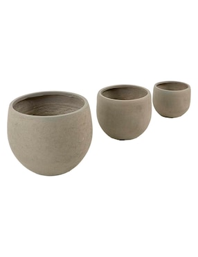Set maceta Haus de fibra de vidrio