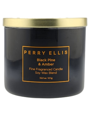 Vela aromática Perry Ellis Black Pine & Amber aroma pino
