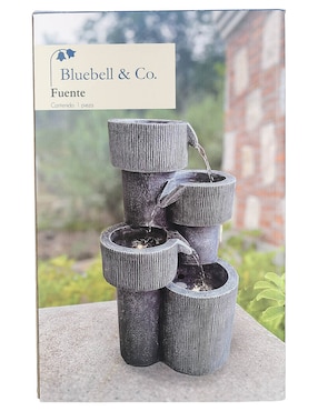 Fuente de agua Bluebell & Co. con luz de plástico