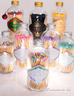 Fósforos para velas Glitter Zen - Borealba