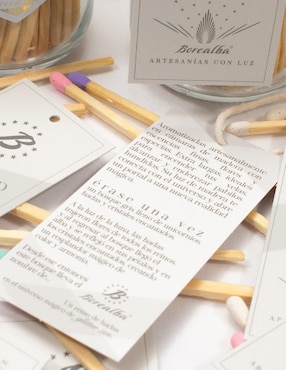 Fósforos para velas Glitter Zen - Borealba