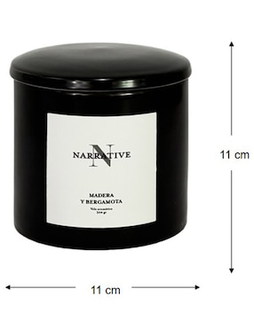Vela con tapa N Narrative aroma sándalo