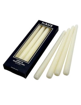 Set vela de cena Haus 4 piezas aroma vainilla