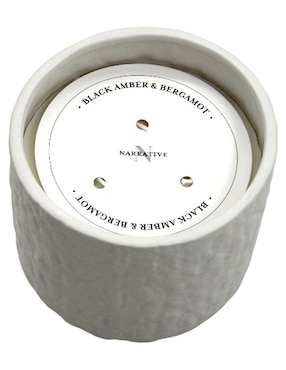Vela decorativa N Narrative aroma black amber and bergamot