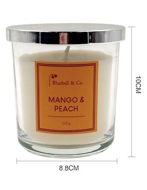 Vela aromática Bluebell & Co. aroma mango y durazno