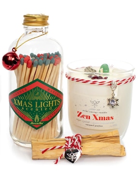 Kit de vela aromática Glitter Zen bundles 3 piezas aroma caramelo