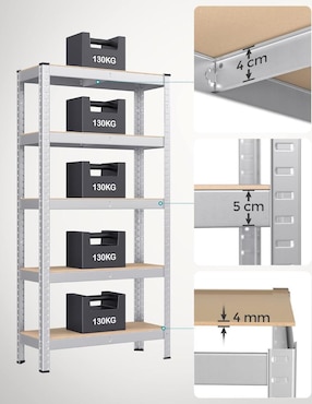 Archivero de acero Songmics Home Colter